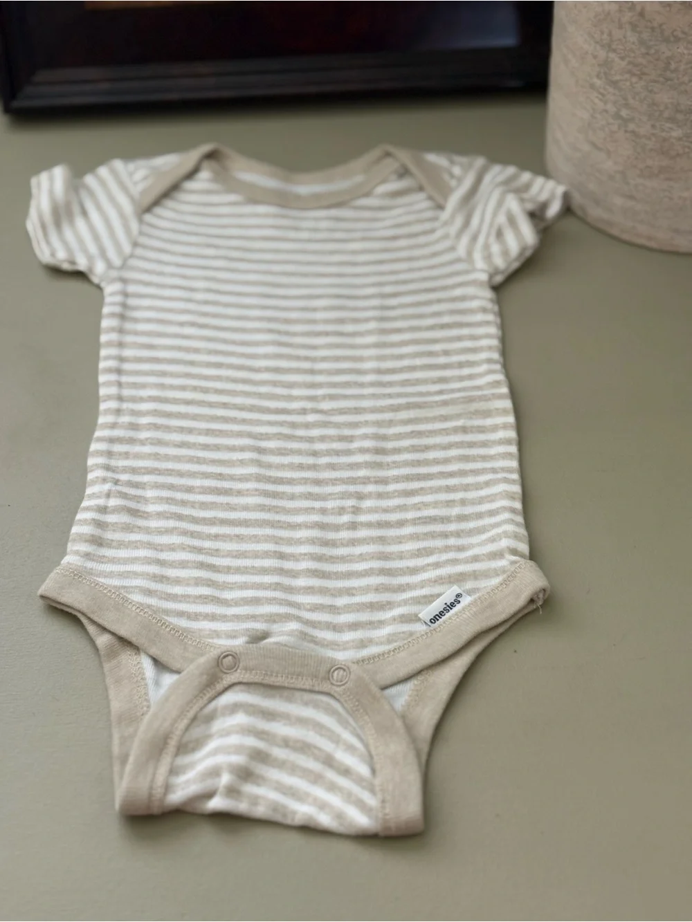 Gerber/Carter Baby One-Piece Bodysuits and Romper - White, Beige, Brown
